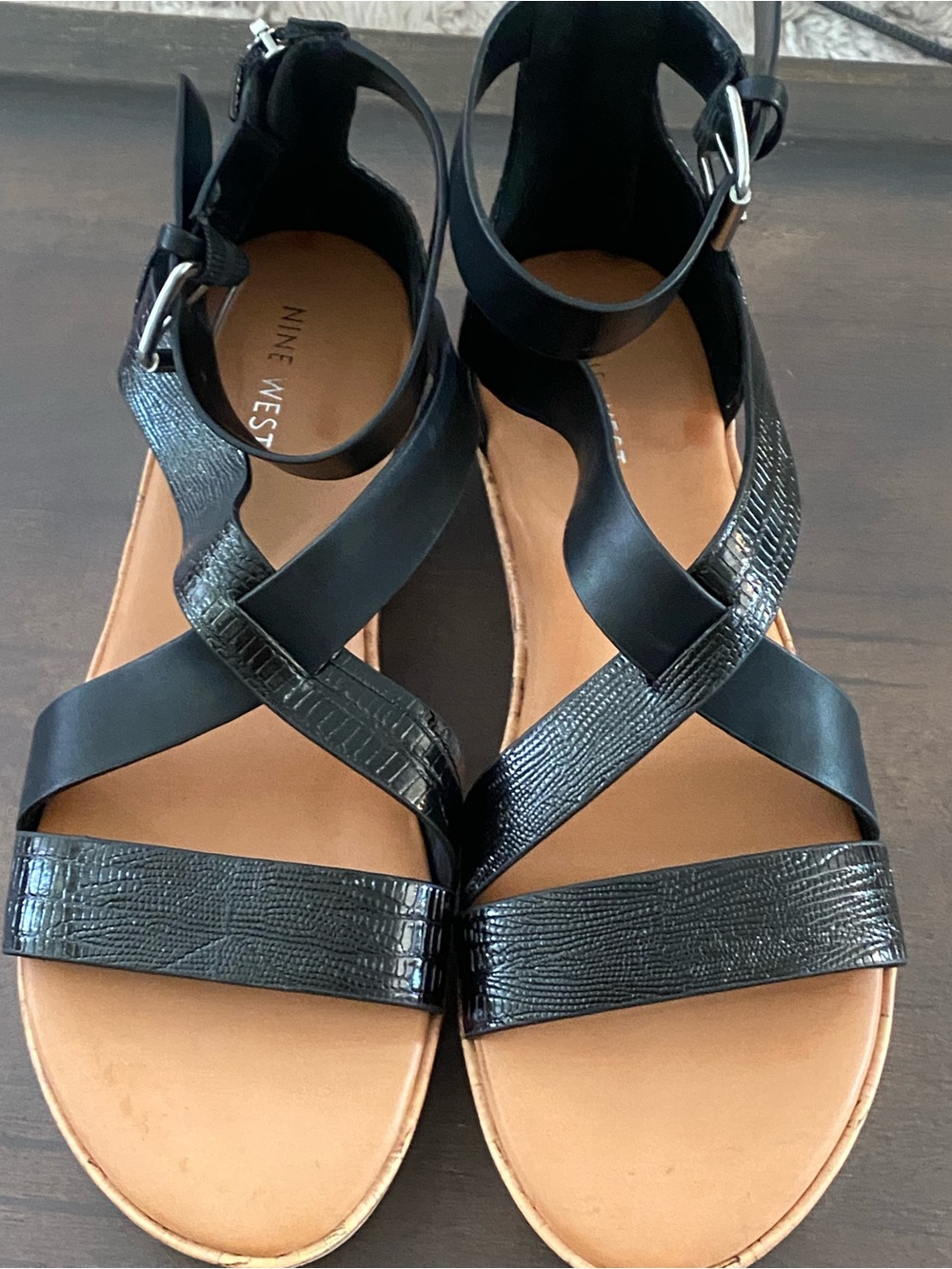Nine West Black BEEME3 Sandals - Picture 5 of 10